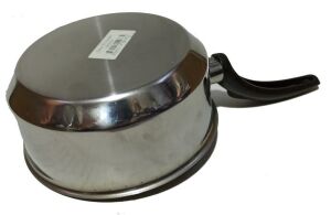 Tek Saplı 14cm Çapında 6,5cm Derinlikte Pratik Çelik Sos Tavası Kaliteli Malzemeden Üretilmiştir