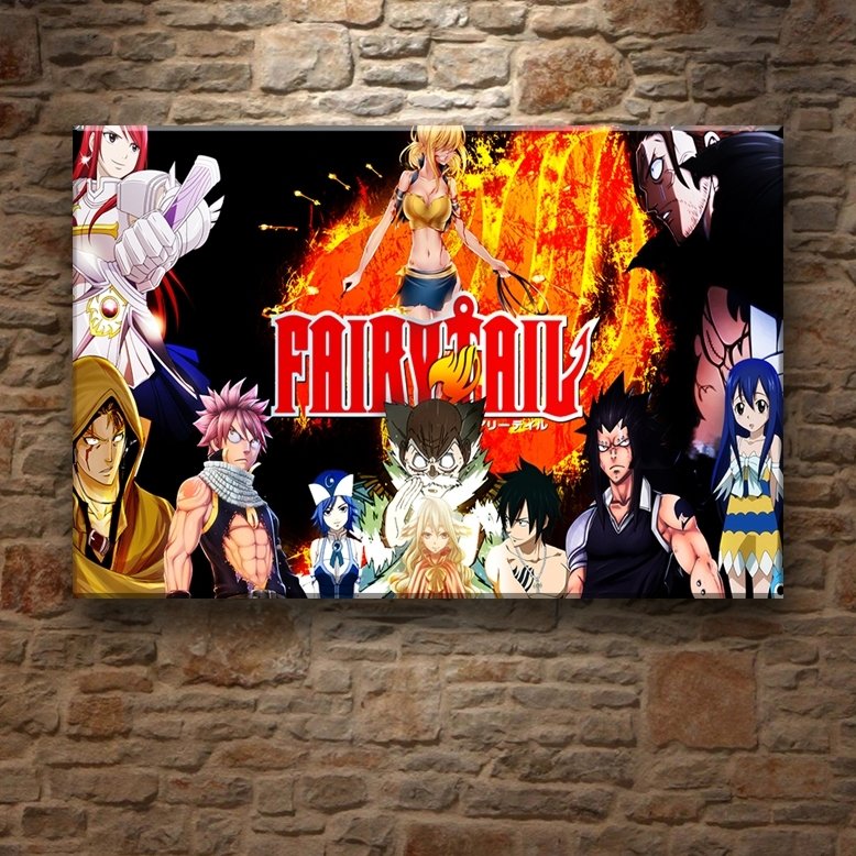 FAIRY TAIL GÜÇLÜLER 7 değişen ölçü ORİJİNAL KANVAS TABLO
