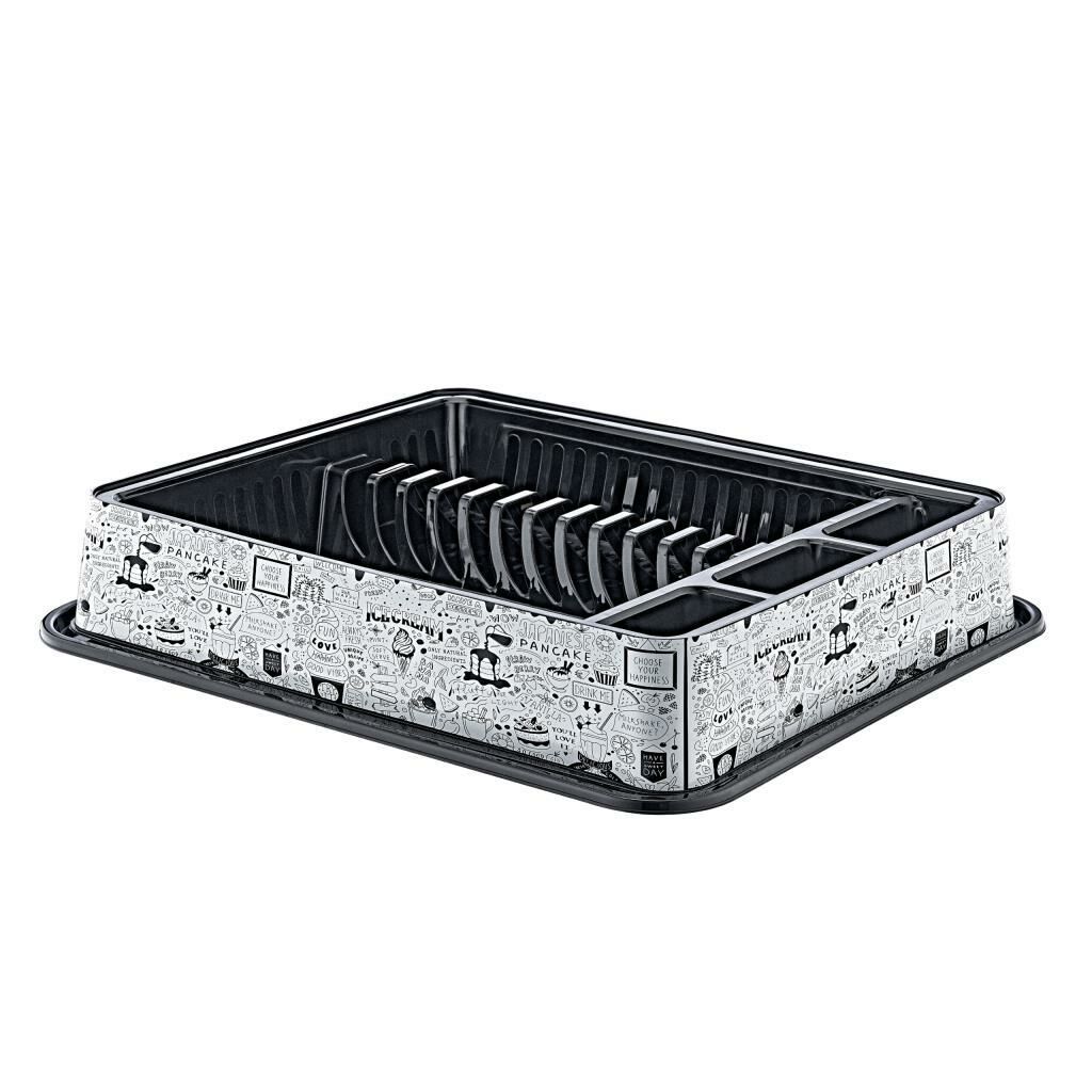 Ice Cream Desenli Altı Özel Tepsili Bulaşıklık Tabaklık Kaşıklık 50x42cm Bulaşık Sepeti