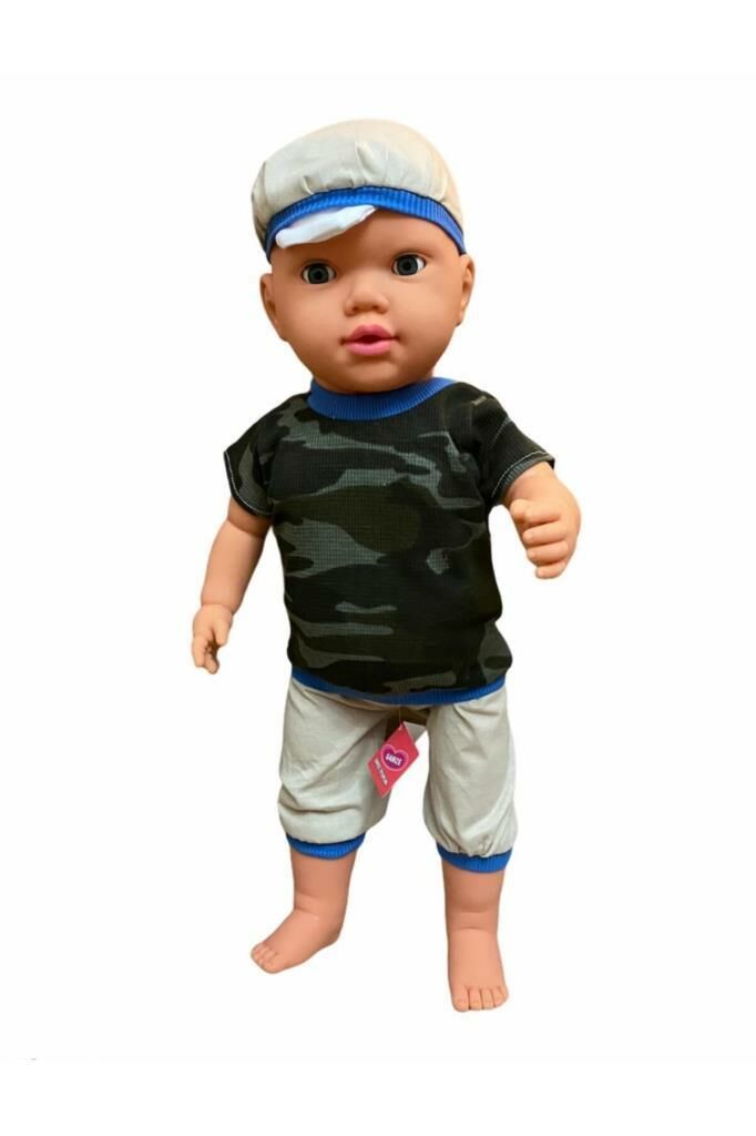 Konuşan Gözleri Haraket Edebilen Oyuncak Erkek Bebek 60CM