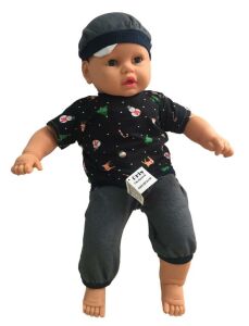 Konuşan Gözleri Haraket Edebilen Oyuncak Erkek Bebek 60CM