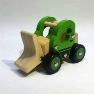 Nostaljik Oyuncak Ahşap Dozer Çocukları Sağlıklı Oyuncağı, Bozulmaz ve Kırılmaz