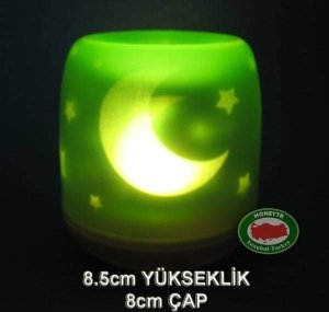 ÜFLEME İLE YANIP SÖNEN BİTMEYEN ELEKTRONİK MUM