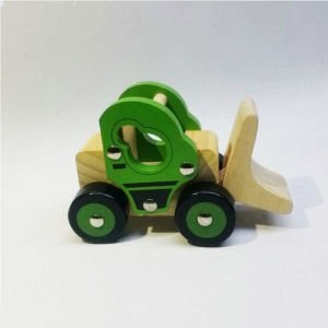 Nostaljik Oyuncak Ahşap Dozer Çocukları Sağlıklı Oyuncağı, Bozulmaz ve Kırılmaz