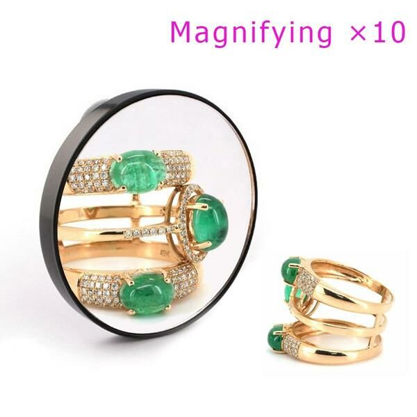 3X İki Vantuz İle Büyüteç Makyaj Ayna Yuvarlak Mini Ayna Makyaj 9 cm Çap