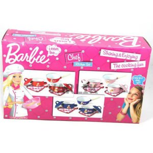 7 PARÇALI BARBİE LİSANSLI EMAYE TENCERE SETİ