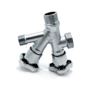 Çamaşır Makinesine Bağlanan Çift Başlıklı Taharet Musluğu 1.Sınıf Kaliteli Paslanmaz Musluk