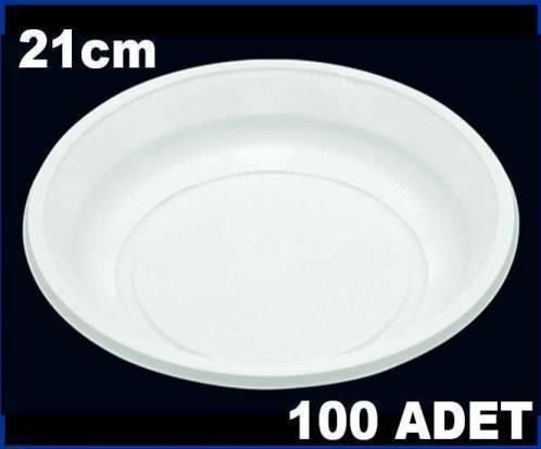 21cm Çok Amaçlı Plastik Tabak 100 Adet Fiyatı