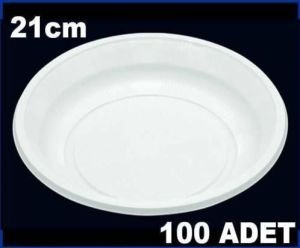 21cm Çok Amaçlı Plastik Tabak 100 Adet Fiyatı