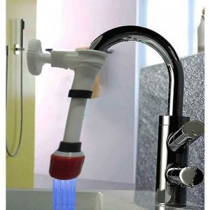 Su Sıçratmasını Önleyen Uzun Musluk Ucu Aparatı