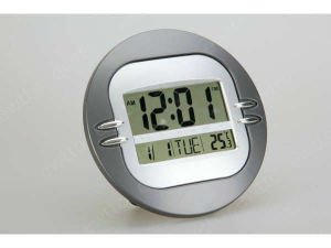Büyük rakamlı,Büyük boy Dijital duvar saati KK5885 termometre,alarm LCD ekran dijital takvim Çap27cm