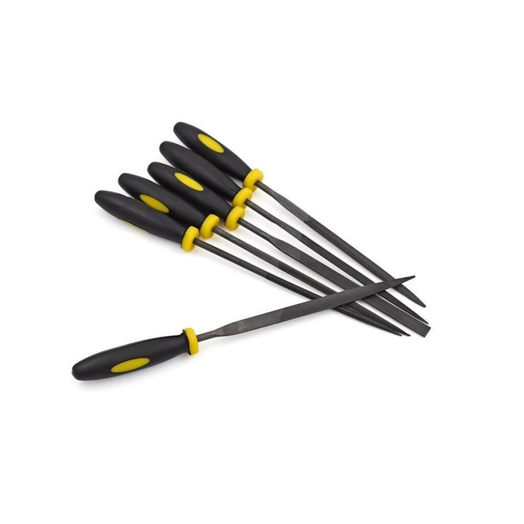 6lı Set Mini Eğe Seti Üçgen,Kare,Balıksırtı,Yuvarlak vb ile 6 Parça Saatçi Eğeleri