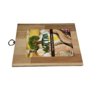 Geçmeli Gürgen Ağacından 32x24cm Doğrama Tahtası Kesim Panosu