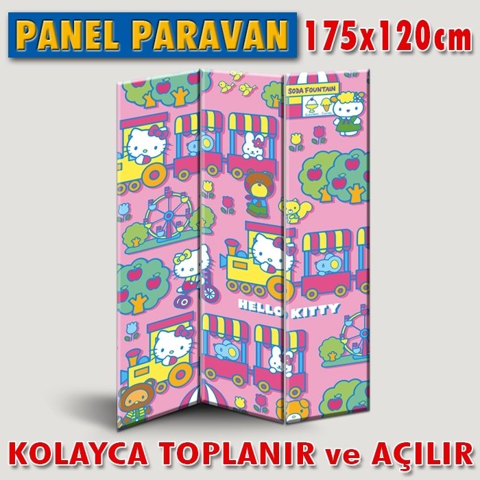 GÖRSELLİ KATLANIR PANEL BÖLME SİSTEMİ - HELLO KITTY