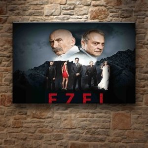 EZEL - İYİ VE KÖTÜ 7 değişen ölçü ORİJİNAL KANVAS TABLO