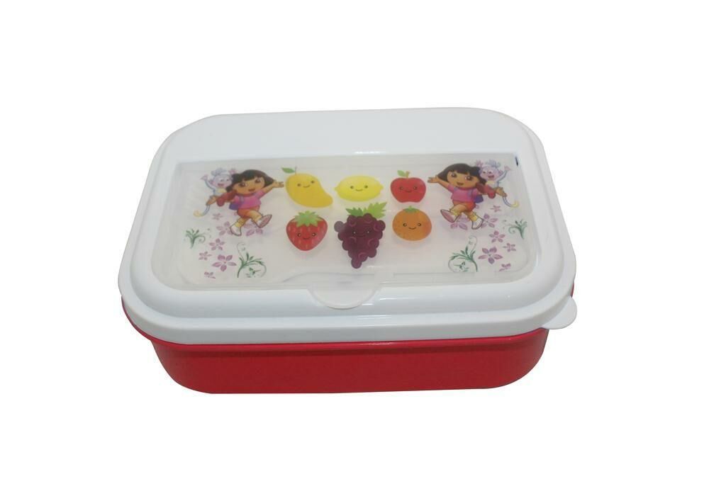 Pratik Plastik Pobi Dikdörtgen Çiftli Beslenme Seti  16.5 cm x 12 cm