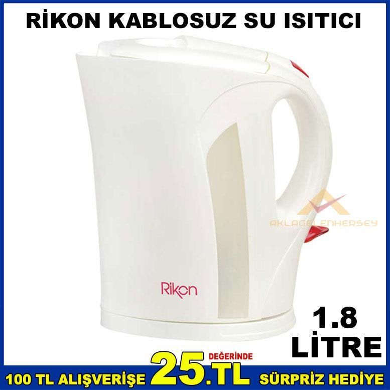 RİKON 1.8L GARANTİLİ KABLOSUZ SU ISITICI, KETTLE