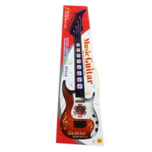 Rock and Roll Style Işıklı Müzikli 52x16 cm Pilli Elektro Gitar - Oyuncak Gitar