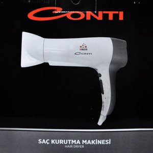 Contı Saç Kurutma Makinesi İyonizerli 2300w Difüzörlü 2 Kademeli Hız Seçeneği - 2 Yıl Garantili