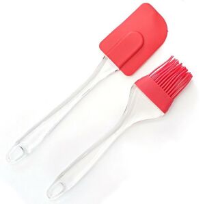 Akrilik Saplı Silikon Yumurta Fırçası ve Pasta Spatula 2li set