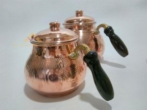 BAKIR KÖMÜR OCAĞI ile BÜYÜK BOY BALKON SEFASI BAKIR ÇAYDANLIK SET