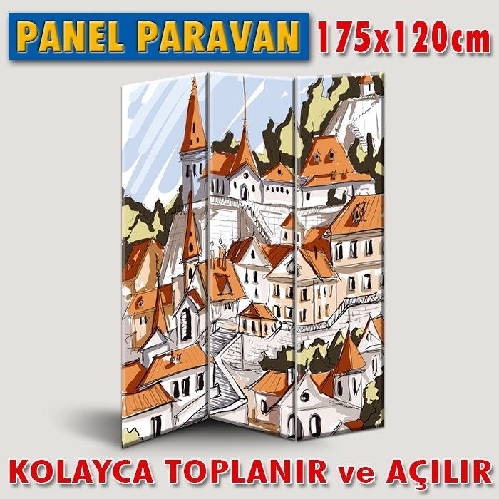 GÖRSELLİ KATLANIR PANEL BÖLME SİSTEMİ - MİMARİ ESKİZ