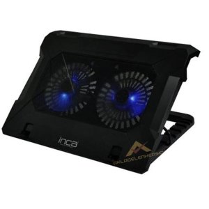 INCA 2USB GİRİŞLİ FAN,STAND,WİTH RUBBER NOTEBOOK SOĞUTUCU SİYAH