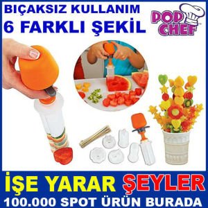 POP CHEF 6 FARKLI ŞEKİLLİ GIDA ŞEKİLLENDİRİCİ