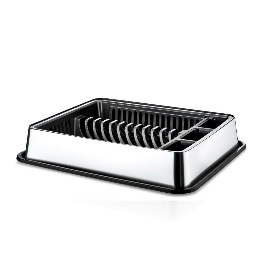 Sade Metal Desenli Altı Özel Tepsili Metalize Bulaşıklık Tabaklık Kaşıklık 50x42cm Bulaşık Sepeti