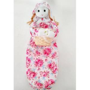 Kumaş Elbiseli Bebek Model Poşetlik Ve Mandallıkk