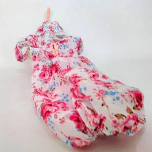 Kumaş Elbiseli Bebek Model Poşetlik Ve Mandallıkk