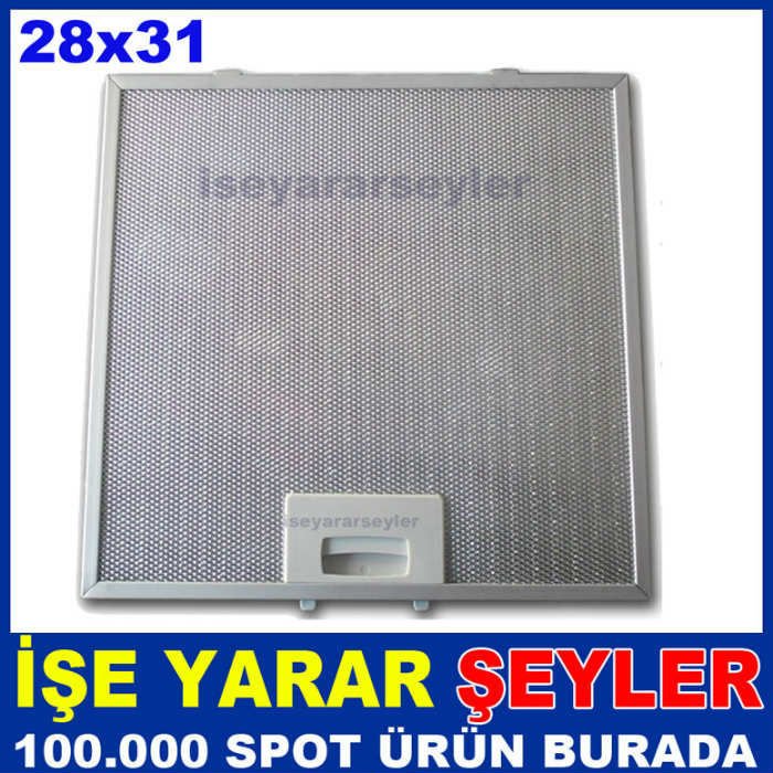 ANKASTRE ASPİRATÖR ALÜMİNYUM KARTUŞ FİLTRE 28x31