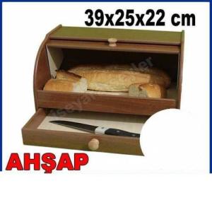 BÜYÜK BOY AHŞAP ÇEKMECELİ EKMEK KUTUSU EKMEKLİK