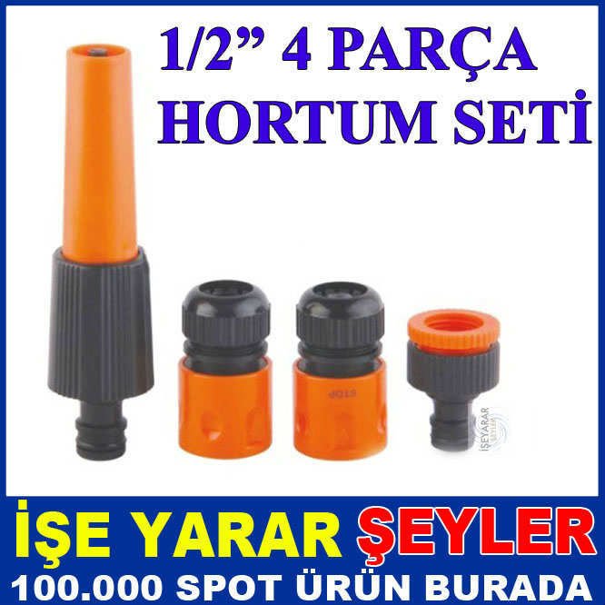 HORTUM ½ UCU SETİ 4 PARÇA BAHÇE SULAMA SİSTEMİ