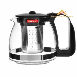 Filtreli Çelik Süzgeçli Büyük Boy Cam Demlik