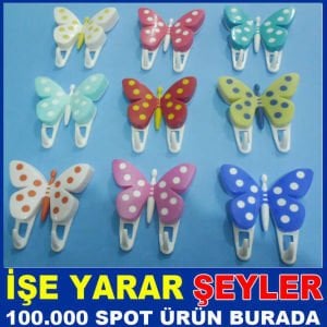 ÇİFT KANCALI BENEKLİ KELEBEK ASKI BÖCÜŞ ASKILIK