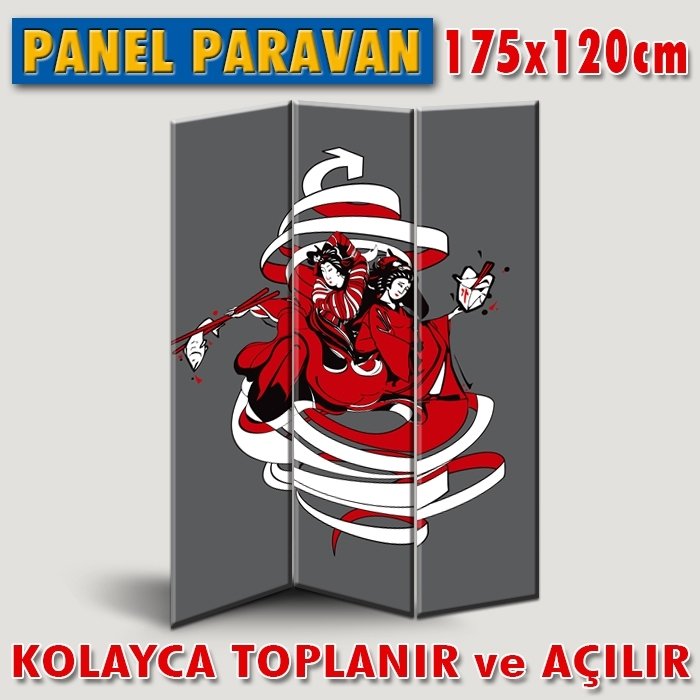 GÖRSELLİ KATLANIR PANEL BÖLME SİSTEMİ - ÇİNLİ İŞİ