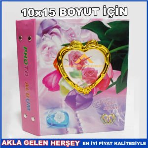 KALPLİ KAPAK MUKAVVA CİLTLİ 96LI FOTOĞRAF ALBÜMÜ