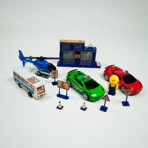 12 Parça Oyuncak Polis Araç Seti Çek Bırak Özellikli Kaliteli