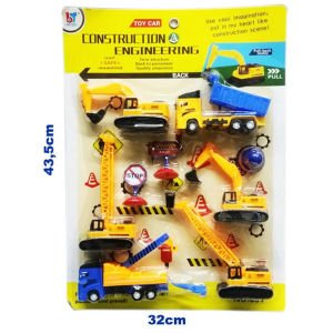 9 Parçadan Oluşan İnşaat Oyuncak Seti - Erkek Oyuncakları