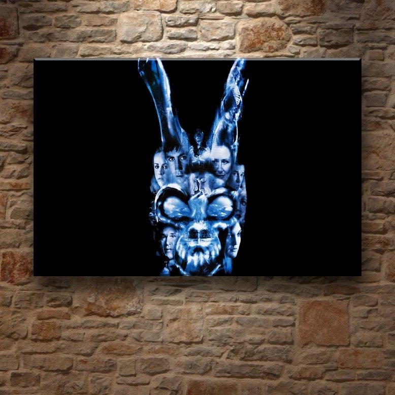 DONNIE DARKO TAVŞAN 7 değişen ölçü ORİJİNAL KANVAS TABLO