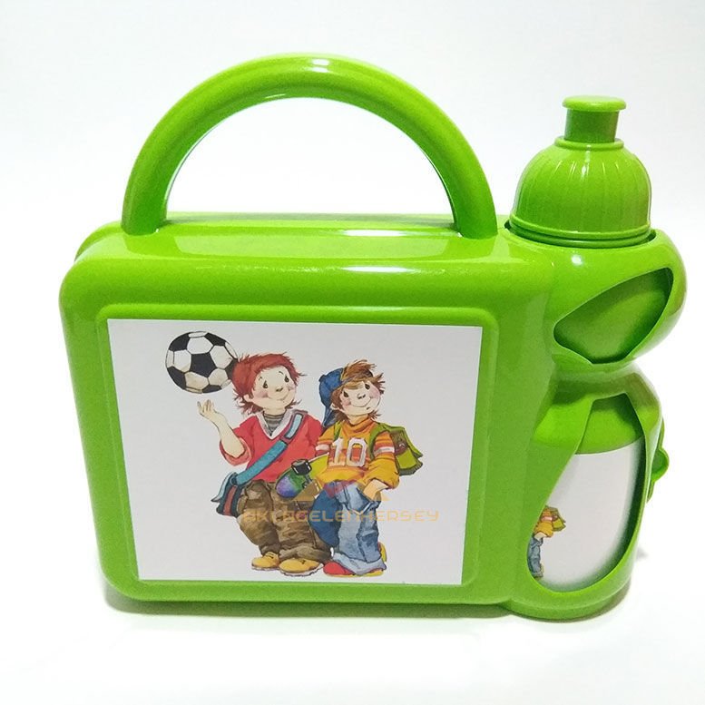 FULLSET SULUK İLE BİRLİKTE OKUL BESLENME ÇANTASI-3 yeşil