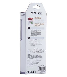 İphone telefonlar için 1 metre hızlı şarj 1Amper Syrox Lightning usb 100 cm c02