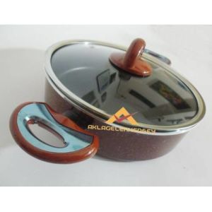 SERAMİK DIŞ YÜZEY TAÇ GRANİT BASIK TENCERE 28cm