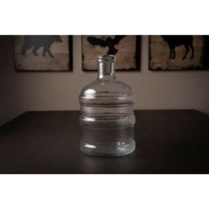 1.9 Litre Pratik Dekoratif Cam Damacana Görünümlü Kapaklı Su Şişesi