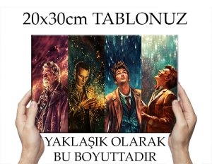 DOCTOR WHO- SEASONS 7 değişen ölçü ORİJİNAL KANVAS TABLO