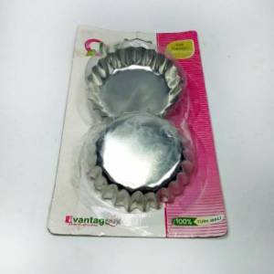 Kek Kapsülü Metal Kek Kalıbı 6 Adet Paslanmaz 9 cm Çapında