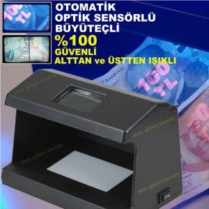 OPTİK SENSÖRLÜ PARA KONTROL CİHAZI,KIZILÖTESİ UV MOR IŞIKLI MICRO