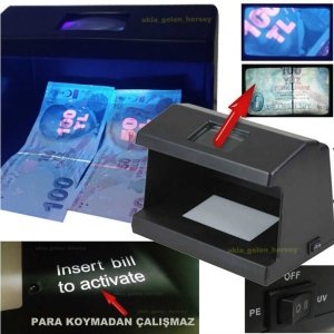 OPTİK SENSÖRLÜ PARA KONTROL CİHAZI,KIZILÖTESİ UV MOR IŞIKLI MICRO
