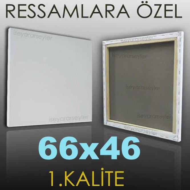 RESSAMLARA ÖZEL BOŞ RESİM TUVALİ HAZIRTUAL 66x46